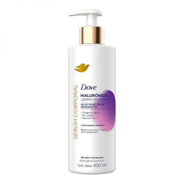 DOVE SER CORP E SECA HIALU 12X400ML