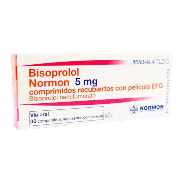 BISOPROLOL 5 MG CAJA X 30 COMPRIMIDOS