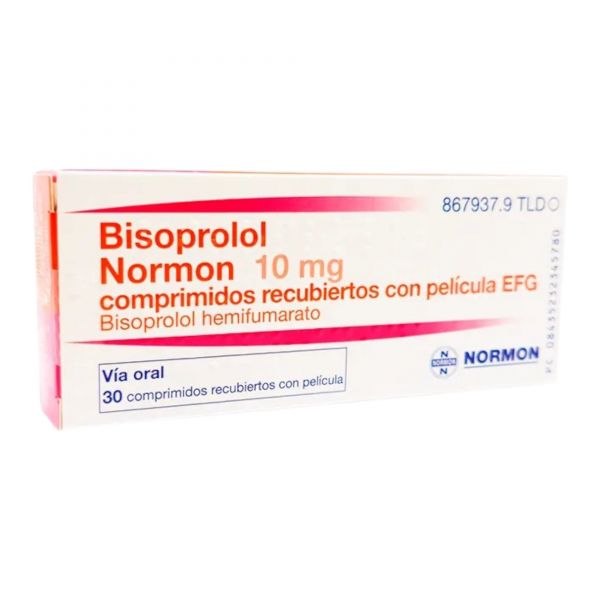 BISOPROLOL 10 MG CAJA X 30 COMPRIMIDOS