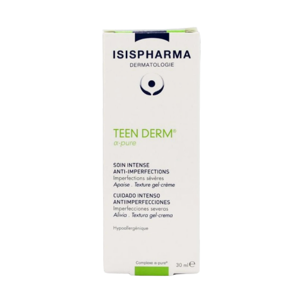 TEEN DERM ALPHA PURE GEL CREMA POMO X 30ML.