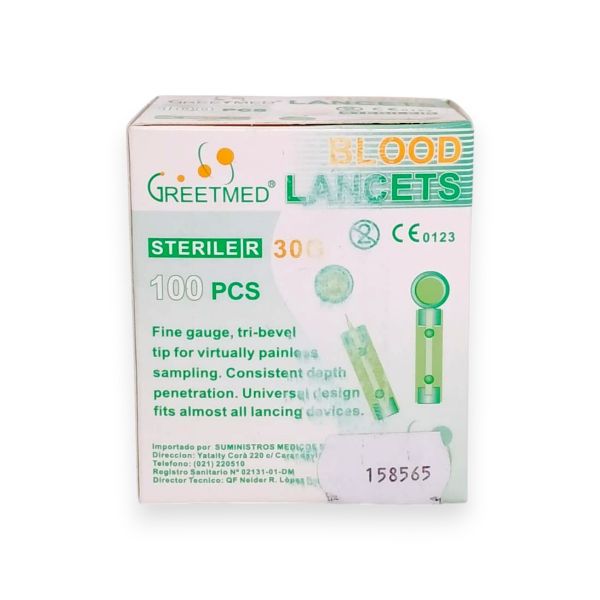 LANCETAS ESTERIL CAJA X 100 UNIDADES