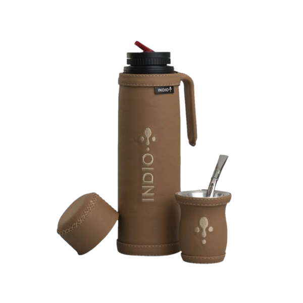 INDIO SET DE MATE MARRON SUELA