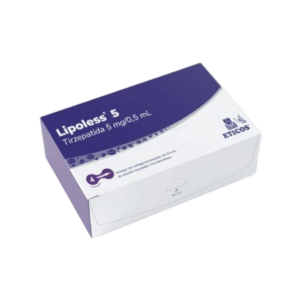 LIPOLESS 5 MG CAJA X 4 JERINGAS PRECARGADAS CON VASTAGO
