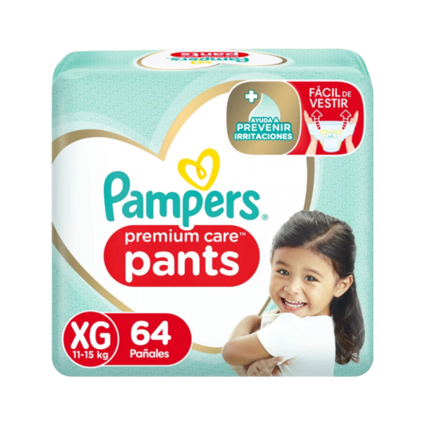 PAMPERS PREMIUM CARE PANTS XGDE 64UNI