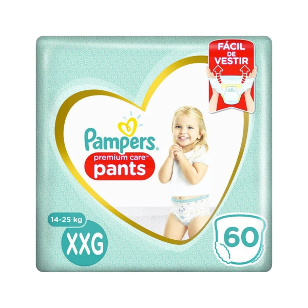 PAMPERS PREMIUM CARE PANTS XXG 60UNI