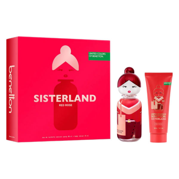 BENETTON ESTUCHE RED ROSE 80+BL