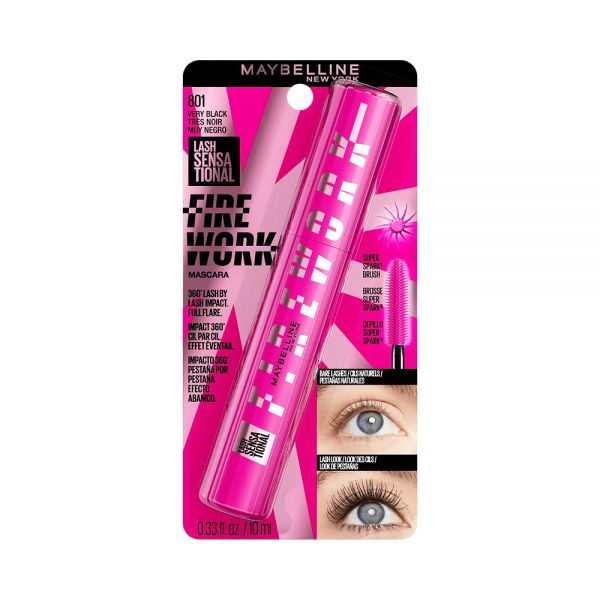 MAYBELLINE MASC. LASH SENSATIONAL FIRE WORK WS VERY BLACK 801