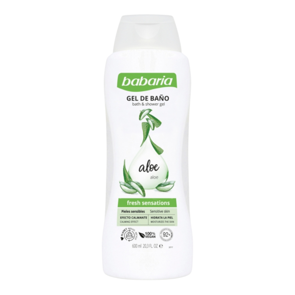 BABARIA GEL DE BANO ALOE VERA 600 ML