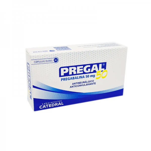 PREGAL 50 MG CAJA X 30 CAPSULAS