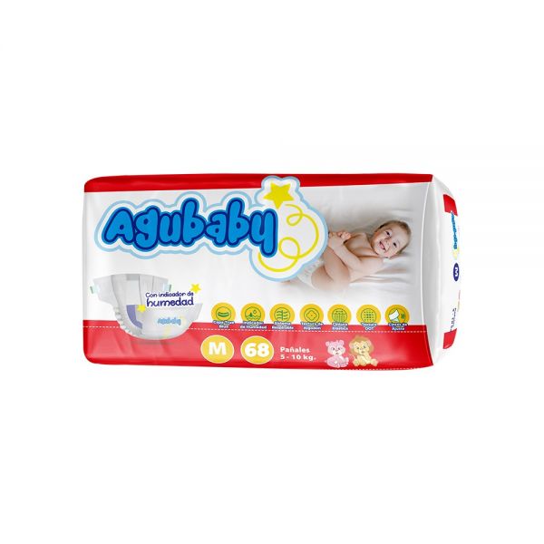 AGUBABY PANAL M X 68 UNIDADES