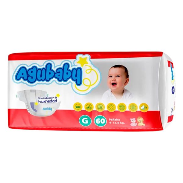 AGUBABY PANAL G X 60 UNIDADES