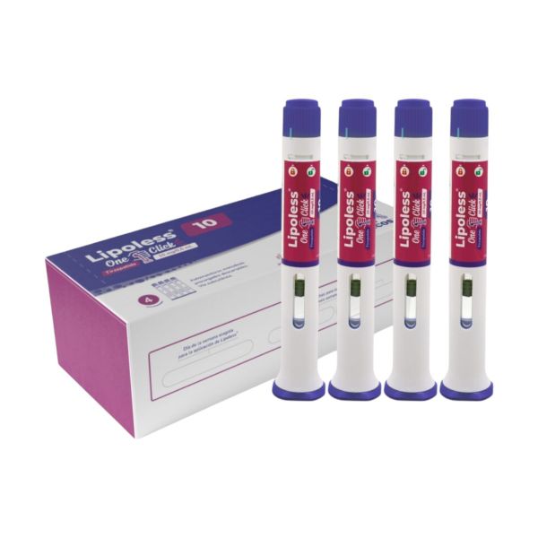 LIPOLESS ONE CLIK 10 MG X 4 AUTOINYECTORES PRECARGADAS