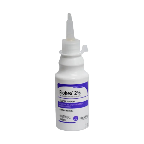 RIOHEX 2 SOLUCION JABONOSA CLOREXIDINA FCO X 100 ML