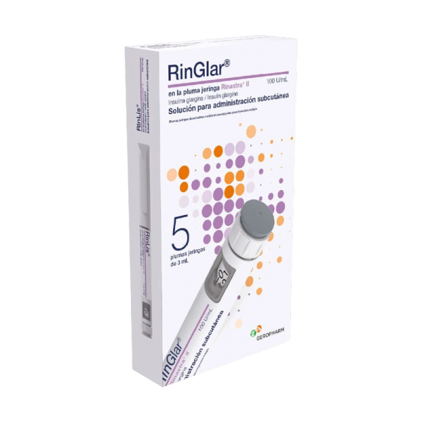RINGLAR INSULINA GLARGINA100ULML X 5 LAPICERA