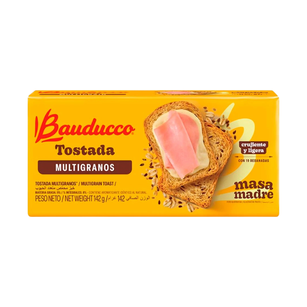 BAUDUCO TOSTADA MULTIGRANOS 142GR. X36.