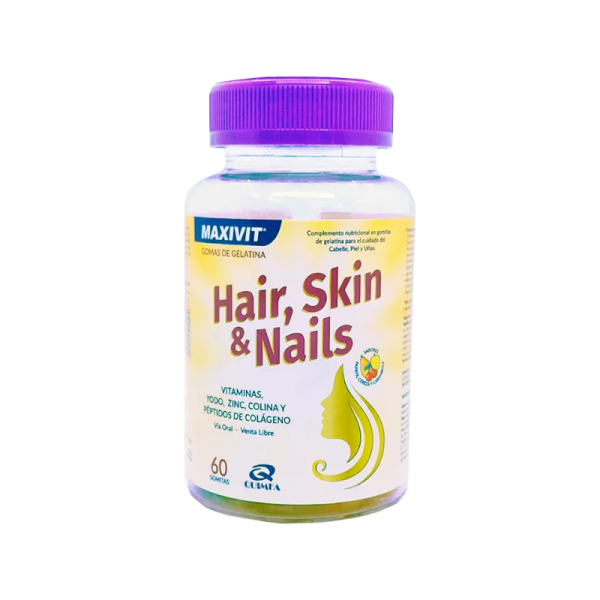 MAXIVIT HAIR SKIN NAILS FRASCO X 60 GOMITAS