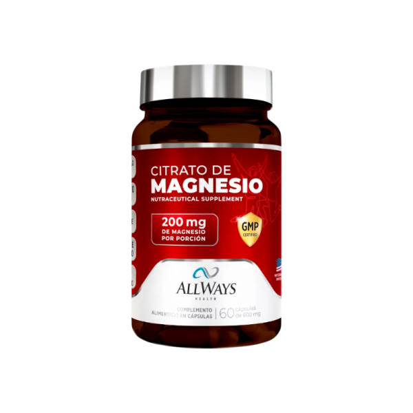 ALLWAYS CITRATO-MAGNESIO 600 MG FCO.X 60 CAPS