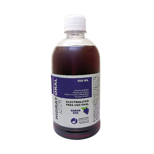 HIDRAT ORAL SUSP SABOR UVA. FCO. X 500 ML.