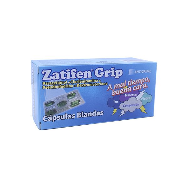 ZATIFEN GRIP BLISTER X 5 UNIDADES CAPSULAS BLANDAS