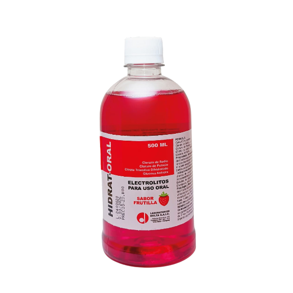HIDRAT ORAL SUSP. SABOR FRUTILLA FCO. X 500 ML.