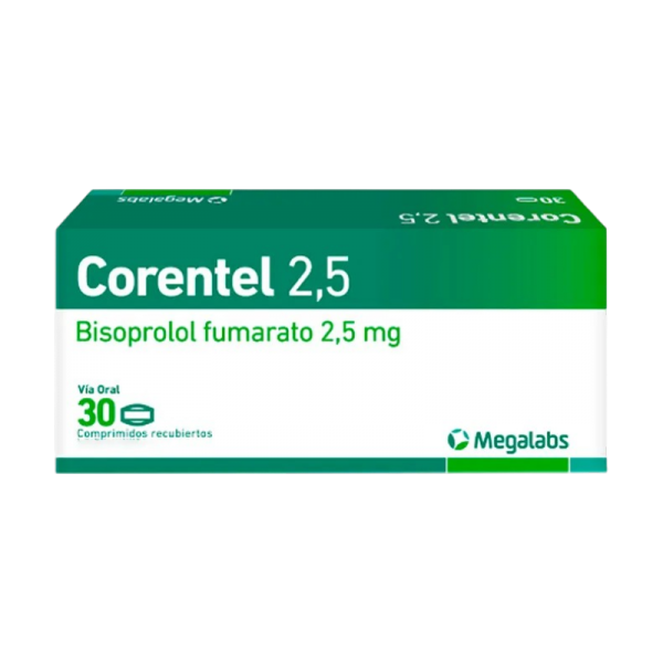CORENTEL 2.5 MG X 30 COMPR.