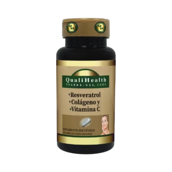 QUALIHEALTH RESVERASTROL COLLA Y VITAM C X 60 CAPS