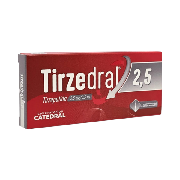 TIRZEDRAL 2,5 MG INYECTABLE 4 JERINGAS PRELLENADA