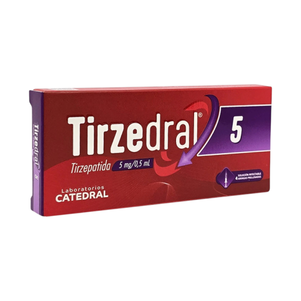 TIRZEDRAL 5 MG INYECTABLE 4 JERINGAS PRELLENADA