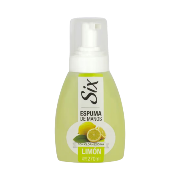 SIX ESPUMA DE MANOS LIMON 270 ML