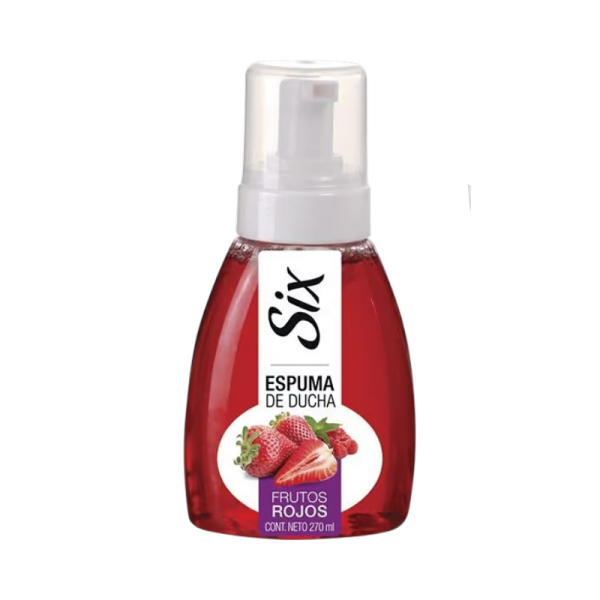 SIX ESPUMA DE DUCHA FRUTOS ROJOS 270 ML