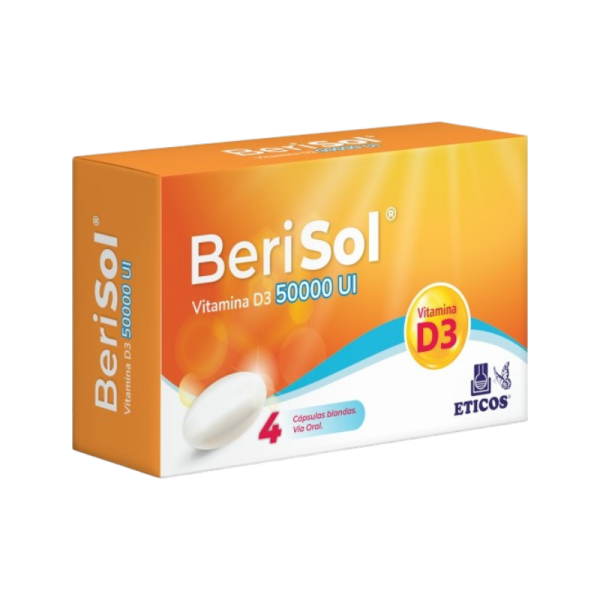 BERISOL VITAMINA D3 50.000 UI X 4 CAPS