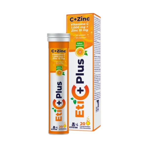ETICPLUS C 1000 MG + ZINC X 20 COMPRIMIDOS EFERV