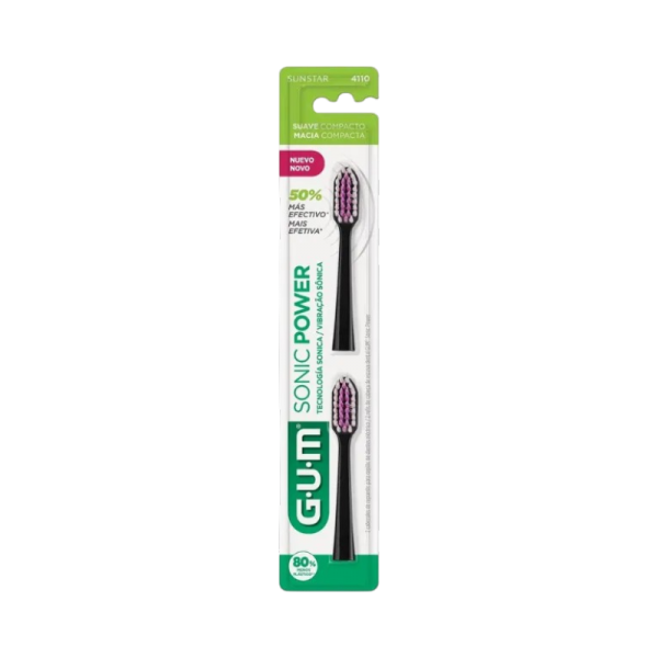 GUM SONIC POWER REPUESTO CEPILLO 2PCS
