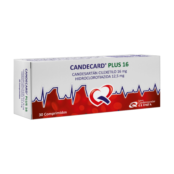 CANDECARD PLUS 16/12.5MG CJ 30 COMPR