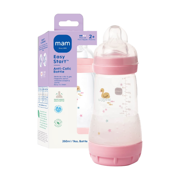 MAM MAMADERA EASY START 260 ML UN ROSA MA01512