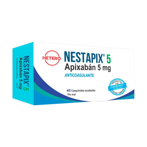 Nestapix Apixaban 5 mg - Cont. 40 Comprimidos