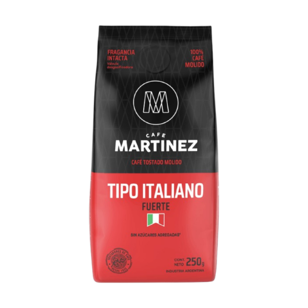 CAFE MARTINEZ MOLIDO FUERTE ITALIANO 250GR