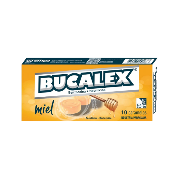 BUCALEX MIEL CARAMELOS CAJA X 10 UNIDADES