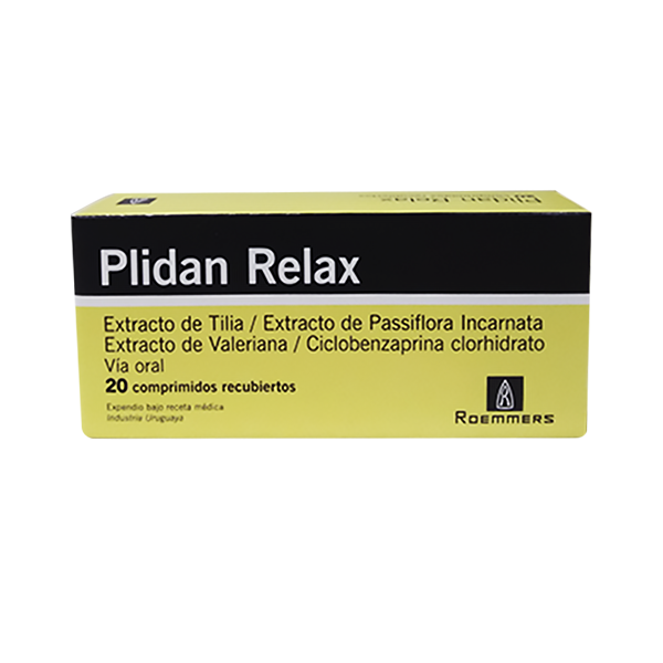 PLIDAN RELAX X 20 COMPRIMIDOS