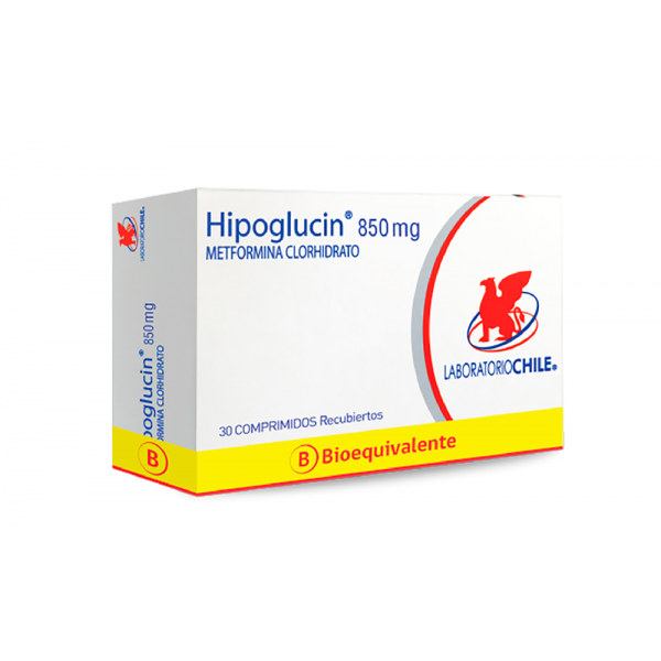 HIPOGLUCIN 850MG COMP. CAJA X 30