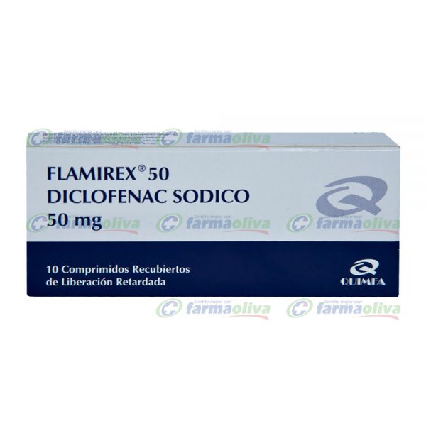 FLAMIREX 50MG T-REC CAJA X 10
