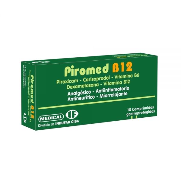 PIROMED B12 2MG TABL. CAJA X 10