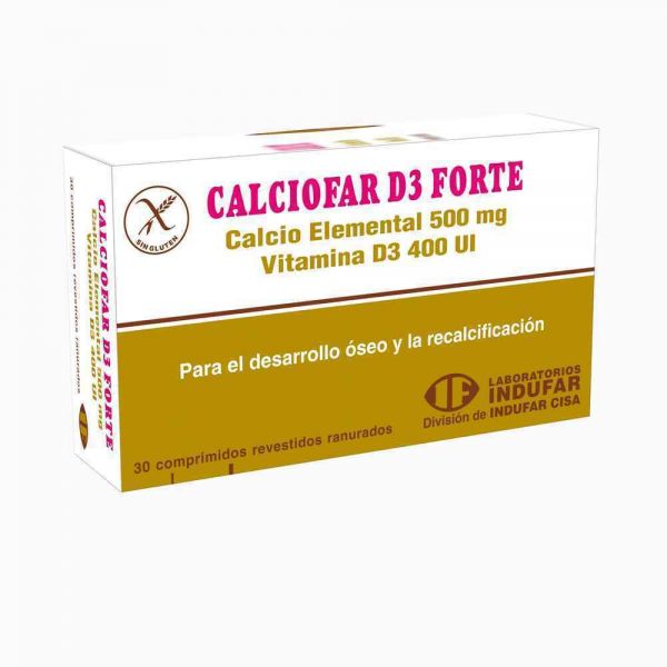 CALCIOFAR D3 FORTE 1235MG CO-RV CAJA X 30