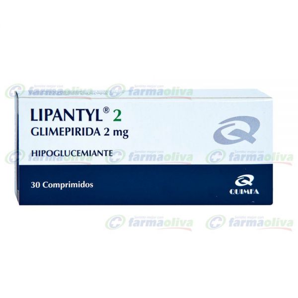 LIPANTYL 2 MG CAJA X 30 COMPRIMIDOS