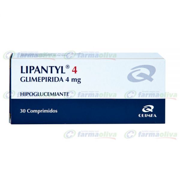 LIPANTYL 4 MG CAJA X 30 COMPRIMIDOS