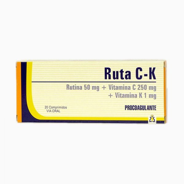 RUTA CK 250MG TABL. CAJA X 20