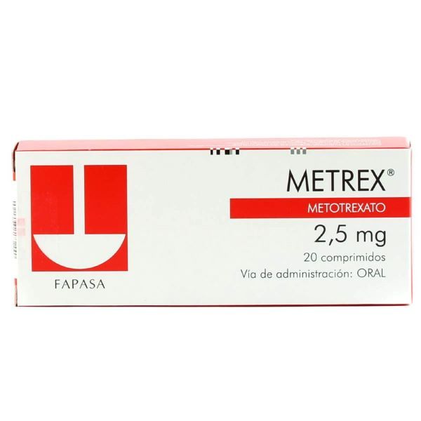 METREX 2.50MG TABL. CAJA X 20