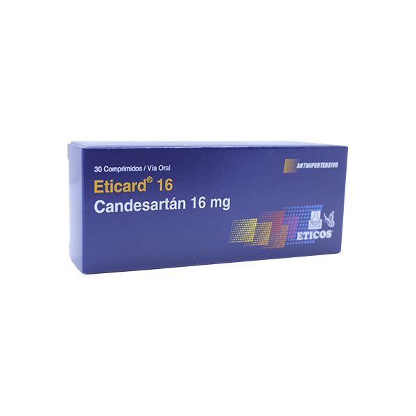 ETICARD 16MG TABL. CAJA X 30