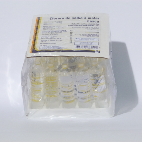 CLORURO DE SODIO 3M X 1 AMP.(25)
