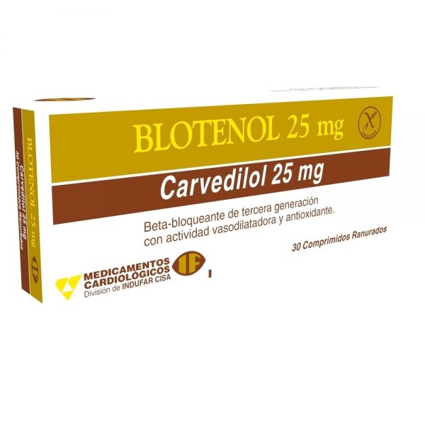BLOTENOL 25MG CO-RAN CAJA X 30